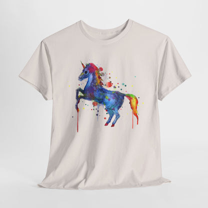 Unicorn Skeleton Unisex Heavy Cotton Tee