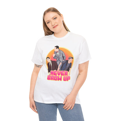 Never Grow Up Unisex Heavy Cotton Tee