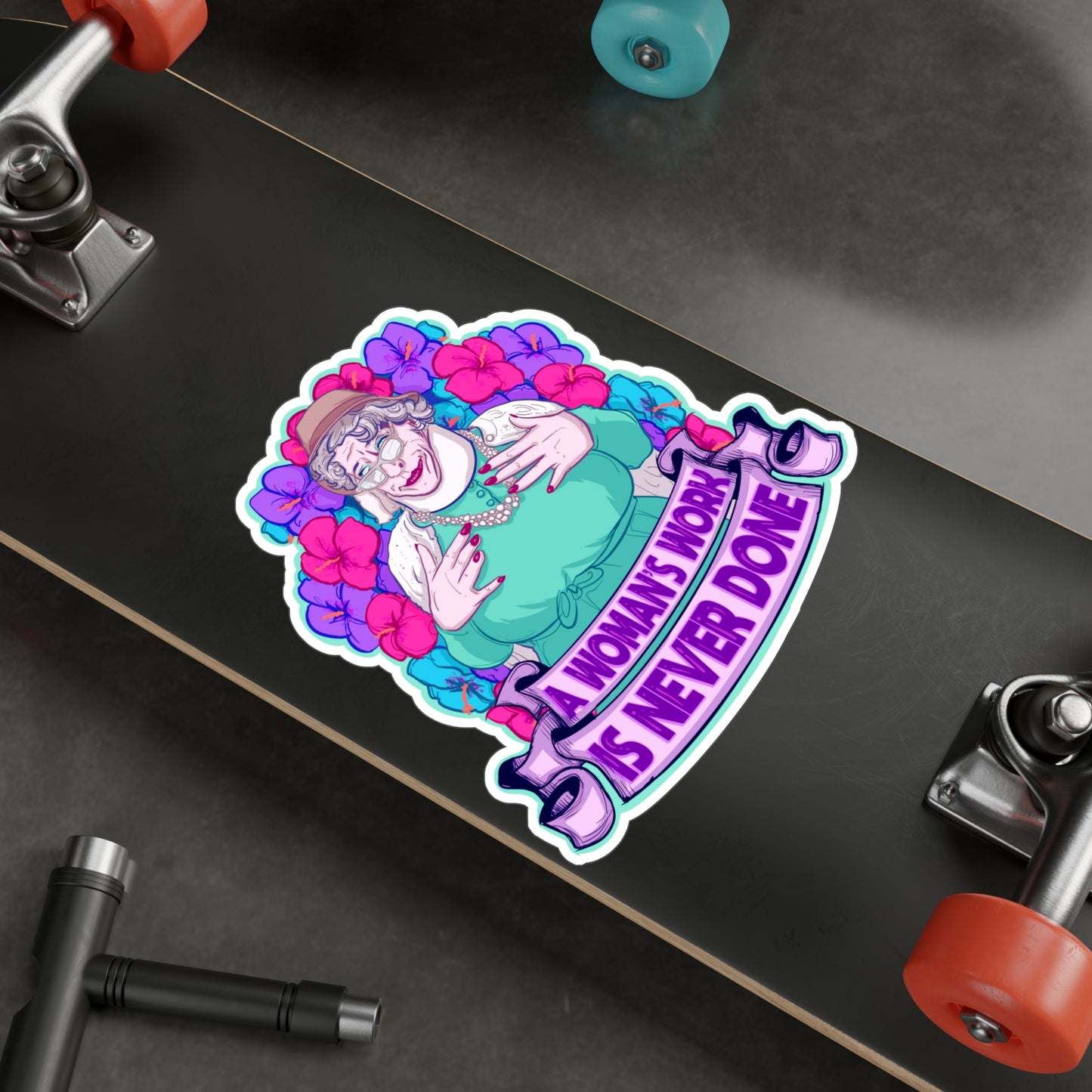 Auntie Nelda Kiss-Cut Vinyl Decal