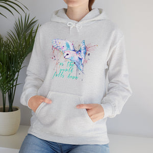 Rainbow Barn Owl (Goblin Variant) Unisex Heavy Blend Hooded Sweatshirt