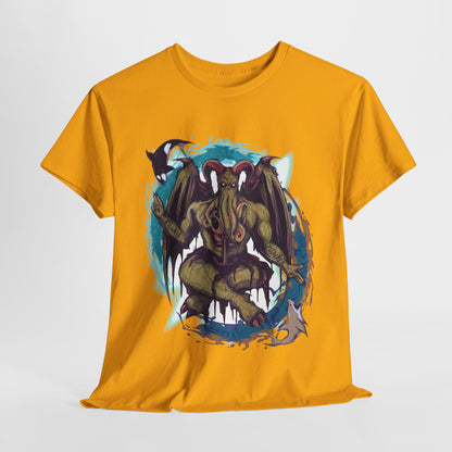 Baphomet Cthulhu Unisex Heavy Cotton Tee