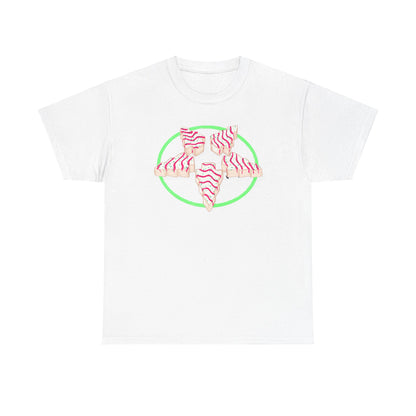 Christmas Tree Pentagram Cake Unisex Heavy Cotton Tee