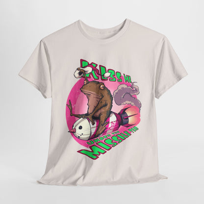 Kiss Me Under The Missile Toad Unisex Heavy Cotton Tee