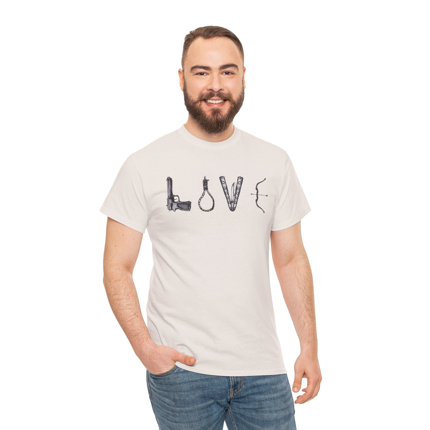 Love Is Death Unisex Heavy Cotton Tee
