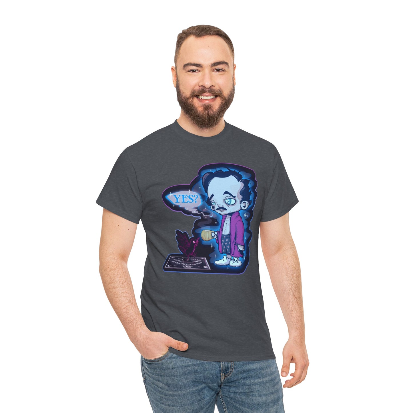 Edgar Allan Ghost Unisex Heavy Cotton Tee