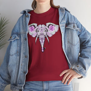 Sugar Skull Elephant Unisex Heavy Cotton Tee