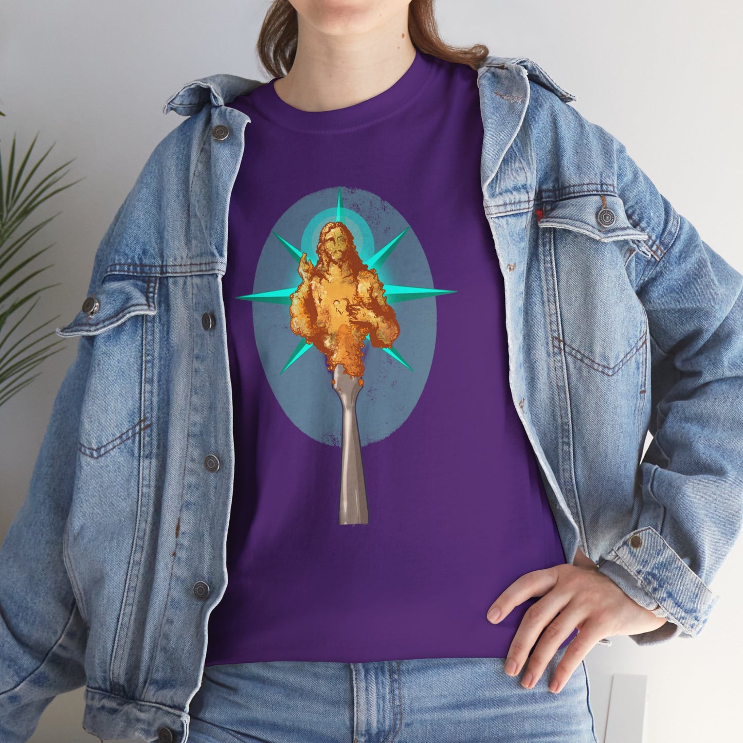 He Is Resin Unisex Heavy Cotton Tee