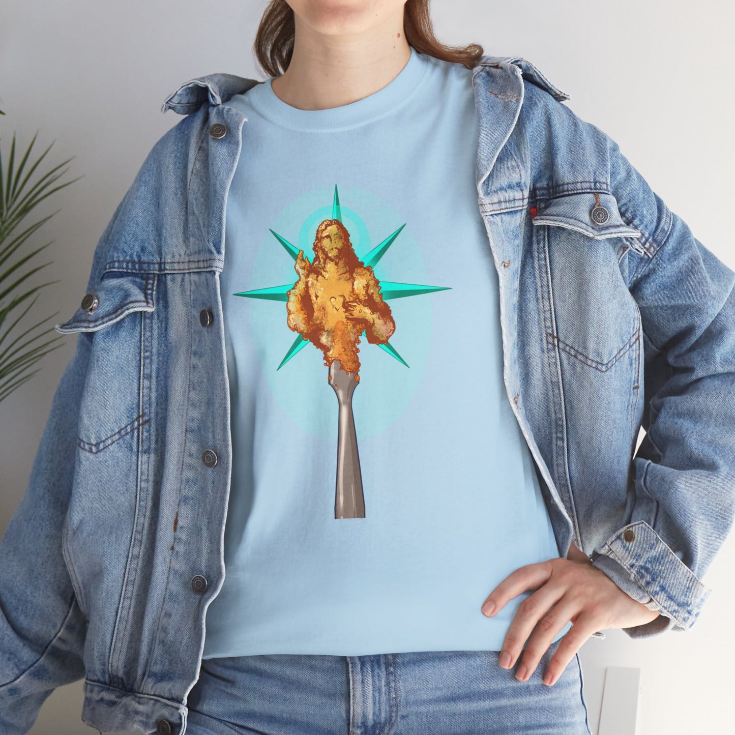 He Is Resin Unisex Heavy Cotton Tee