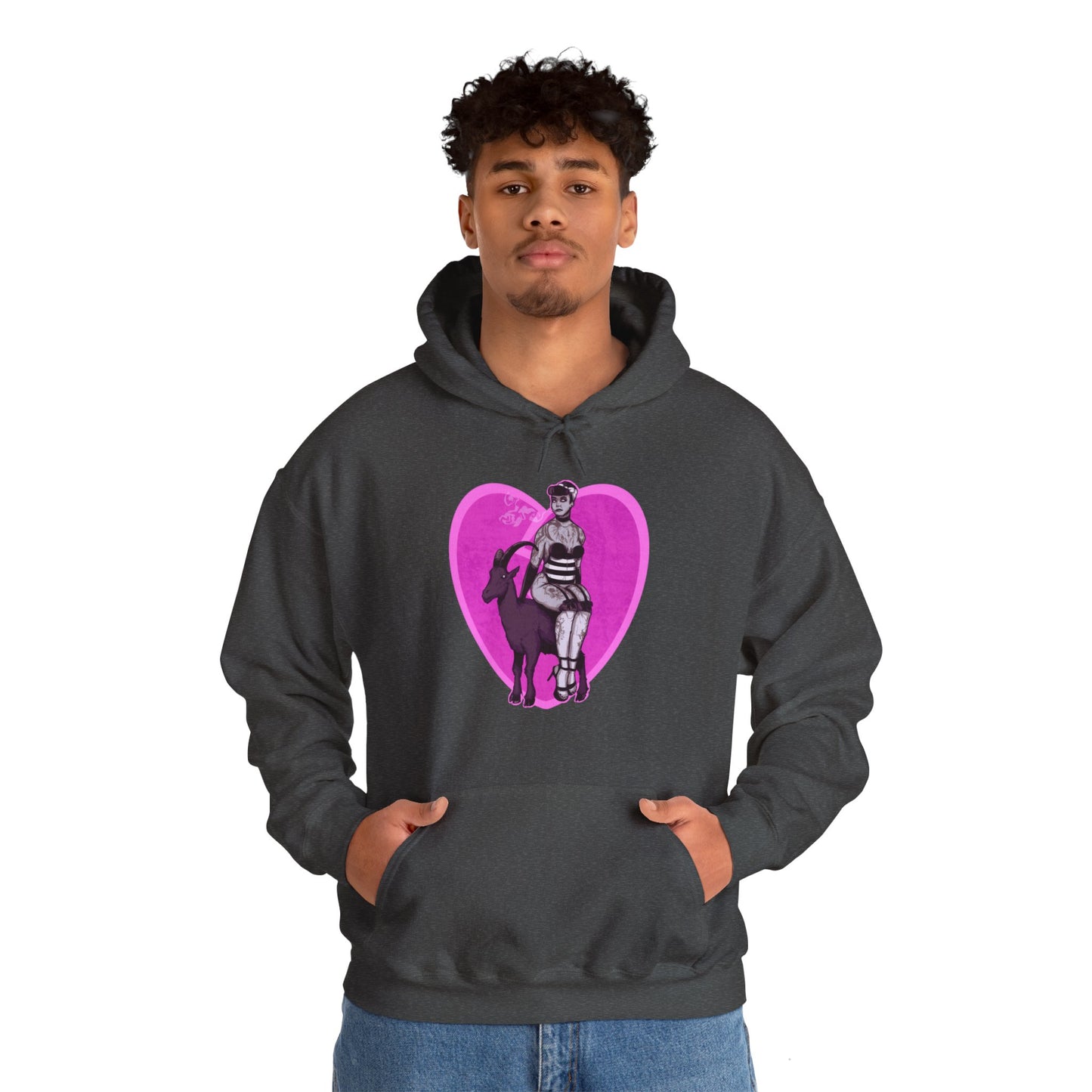 Goth Pinup Unisex Heavy Blend Hooded Sweatshirt