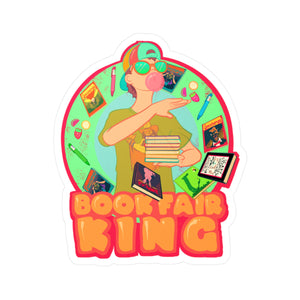 Book Fair King Kiss-Cut Vinyl Decal