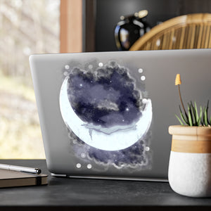The Girl Who Loved The Moon Kiss-Cut Vinyl Decal