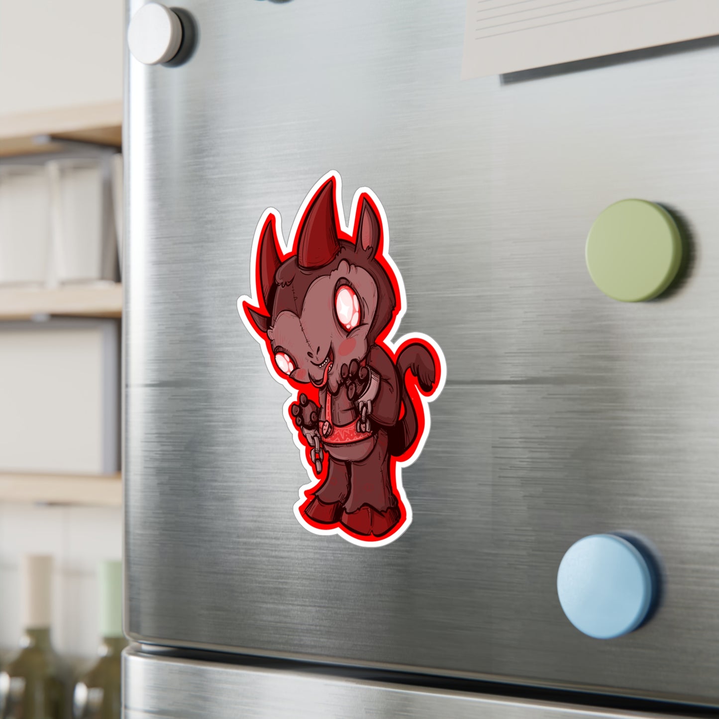 Plushie Krampus Kiss-Cut Vinyl Decal