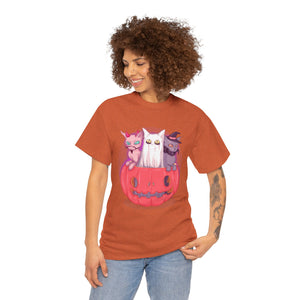 Meow-lloween Unisex Heavy Cotton Tee