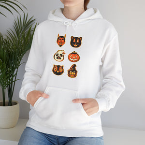 Retro Halloween Unisex Heavy Blend Hooded Sweatshirt