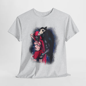 Red Riding Hood & The Wolf Unisex Heavy Cotton Tee