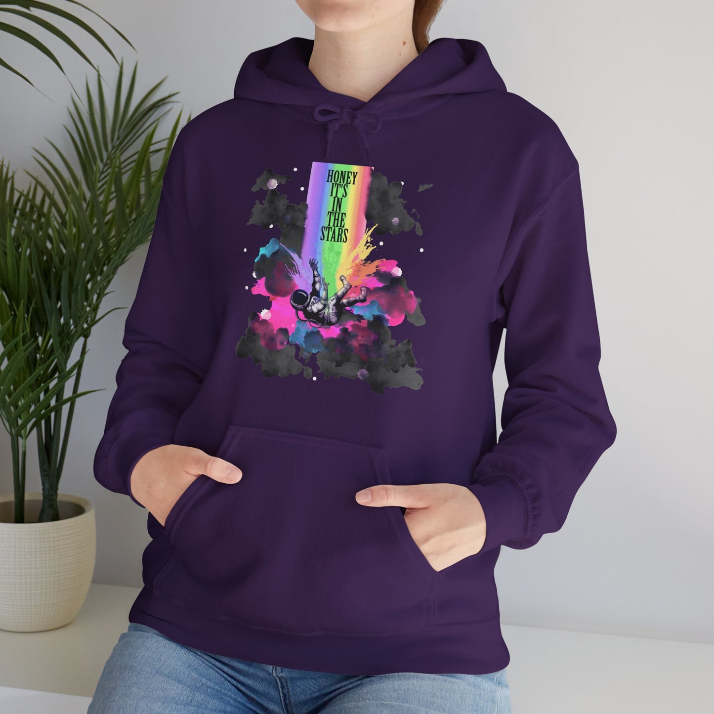 Honey It's In The Stars Unisex Heavy Blend Hooded Sweatshirt