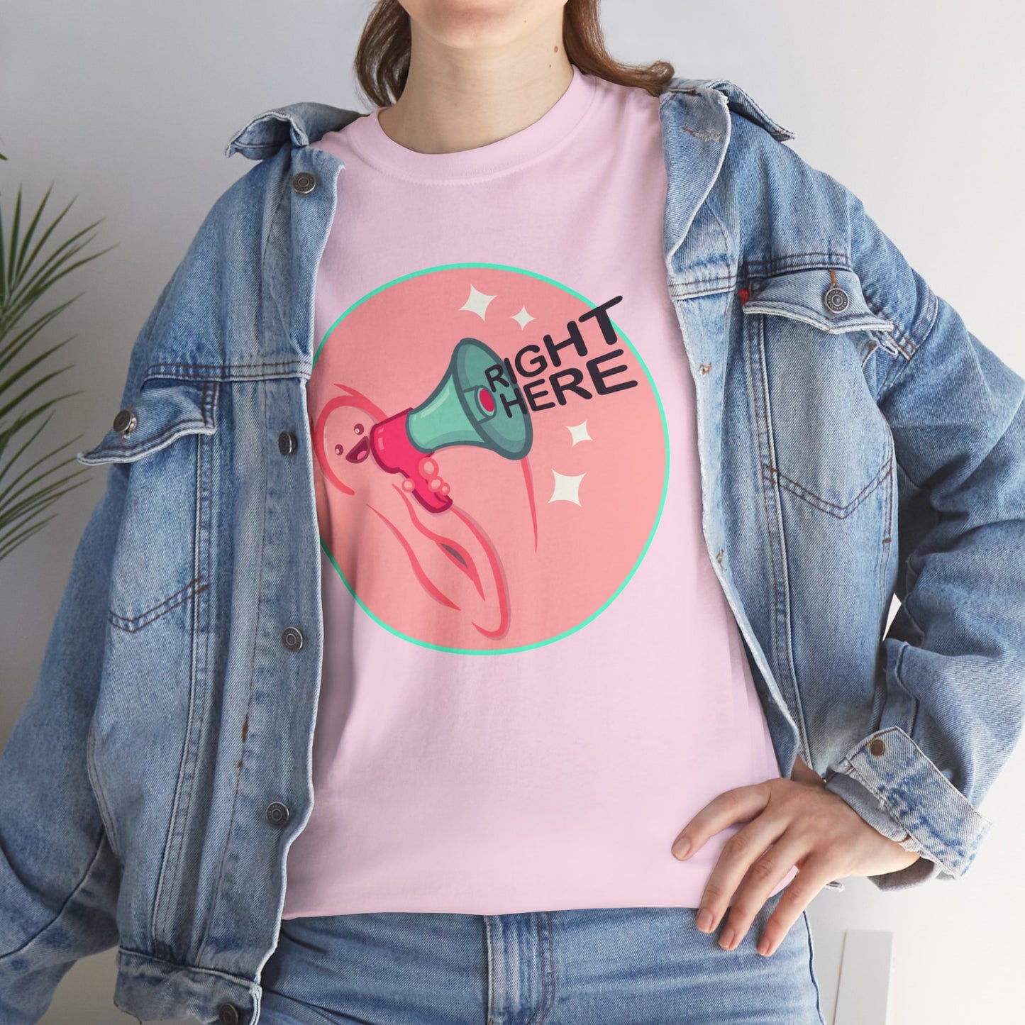 Right Here Unisex Heavy Cotton Tee