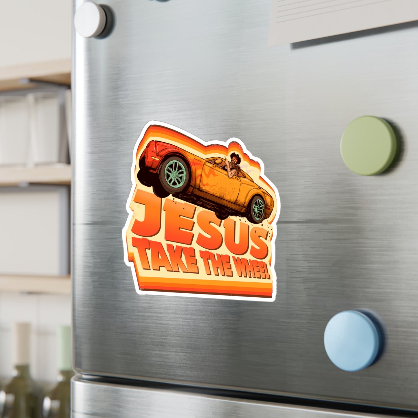 Off Road Jesus Kiss-Cut Vinyl Decal