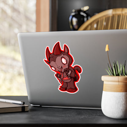 Plushie Krampus Kiss-Cut Vinyl Decal