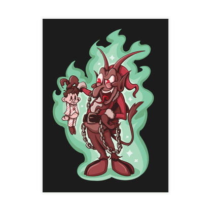 Rubber Hose Krampus Greeting Card Bundles (10, 30, 50 pcs)