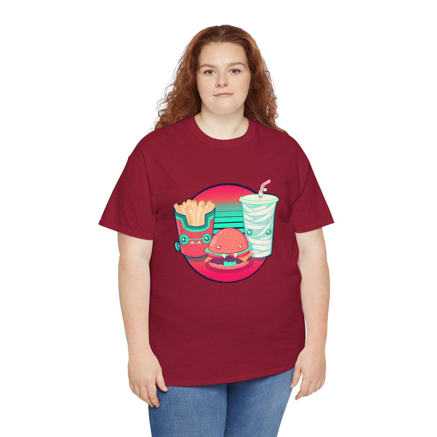 Spooky Fast Food Unisex Heavy Cotton Tee
