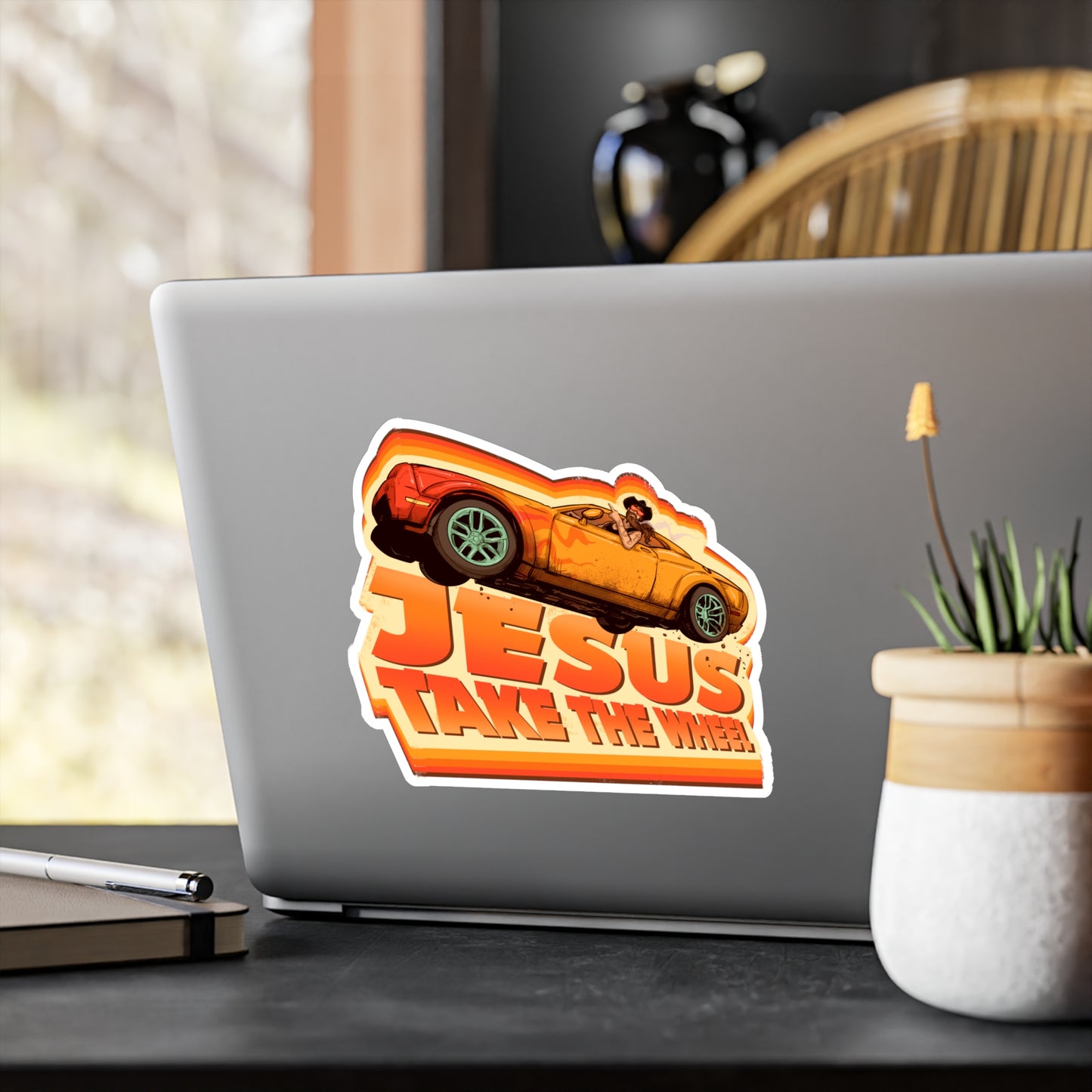 Off Road Jesus Kiss-Cut Vinyl Decal