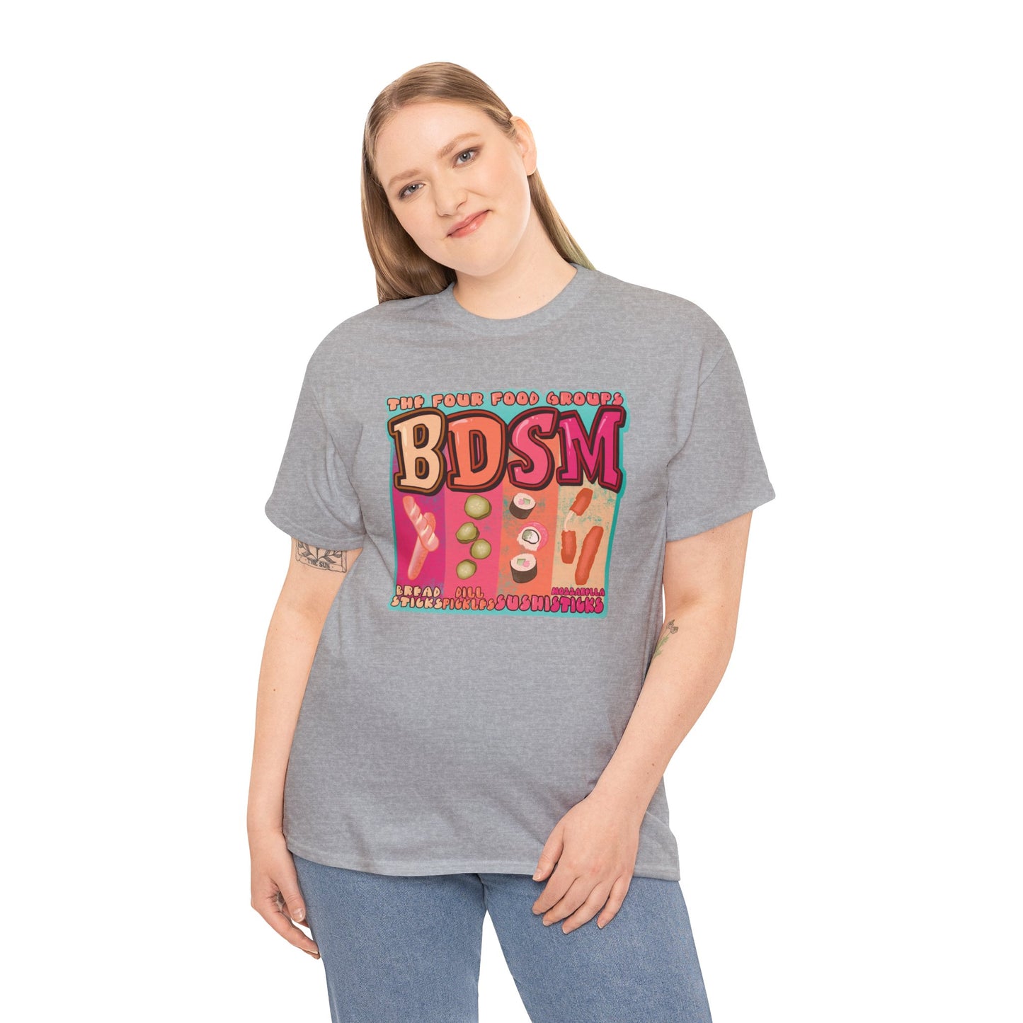 Four Food Groups Unisex Heavy Cotton Tee