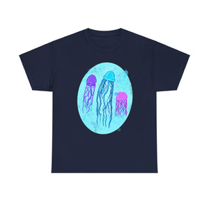 Jellyfish Varieties Unisex Heavy Cotton Tee