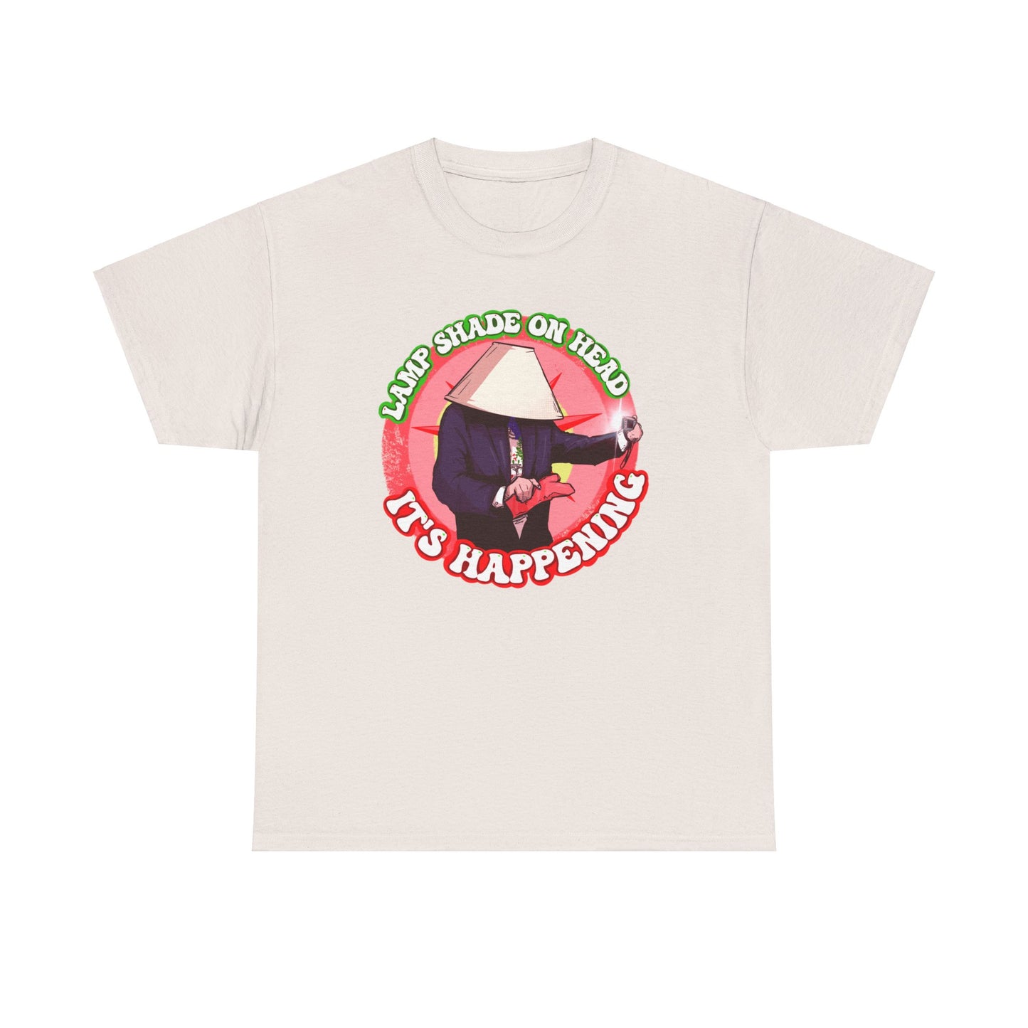 Lampshade On Head Unisex Heavy Cotton Tee