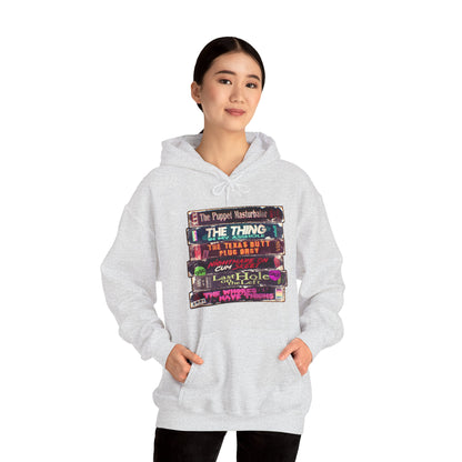 Adult Horror VHS Unisex Heavy Blend Hooded Sweatshirt