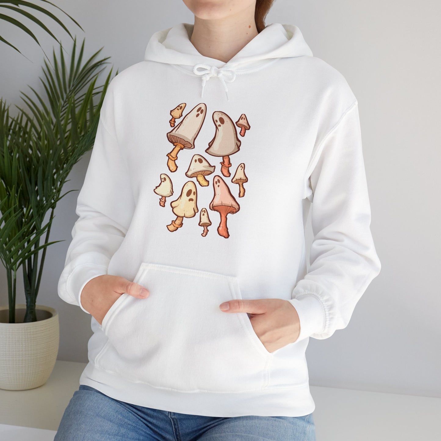 Spooky Mushrooms Unisex Heavy Blend Hooded Sweatshirt