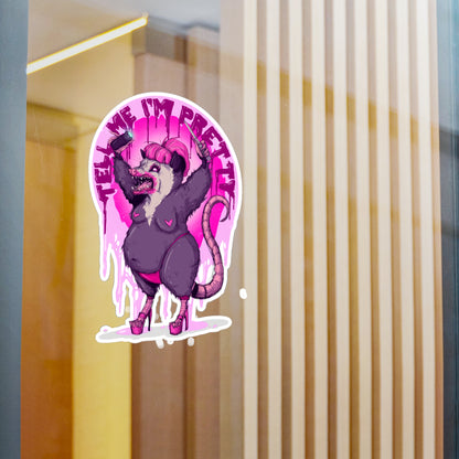 Pretty Opossum Kiss-Cut Vinyl Decal