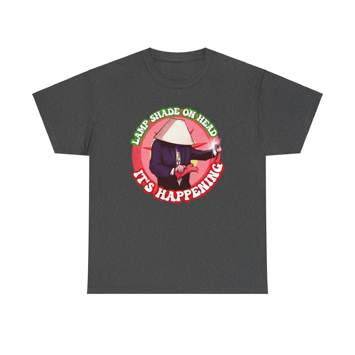 Lampshade On Head Unisex Heavy Cotton Tee