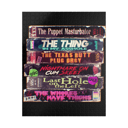 Adult Horror VHS Puzzle (110, 252, 500, 1014-piece)
