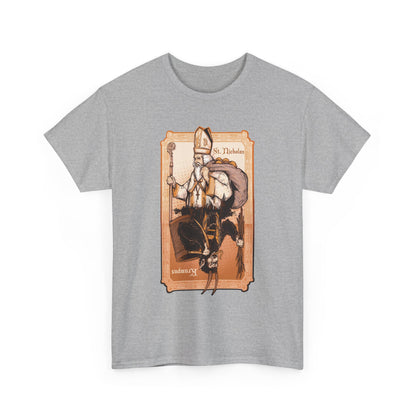 As Above So Below St Nick x Krampus Unisex Heavy Cotton Tee