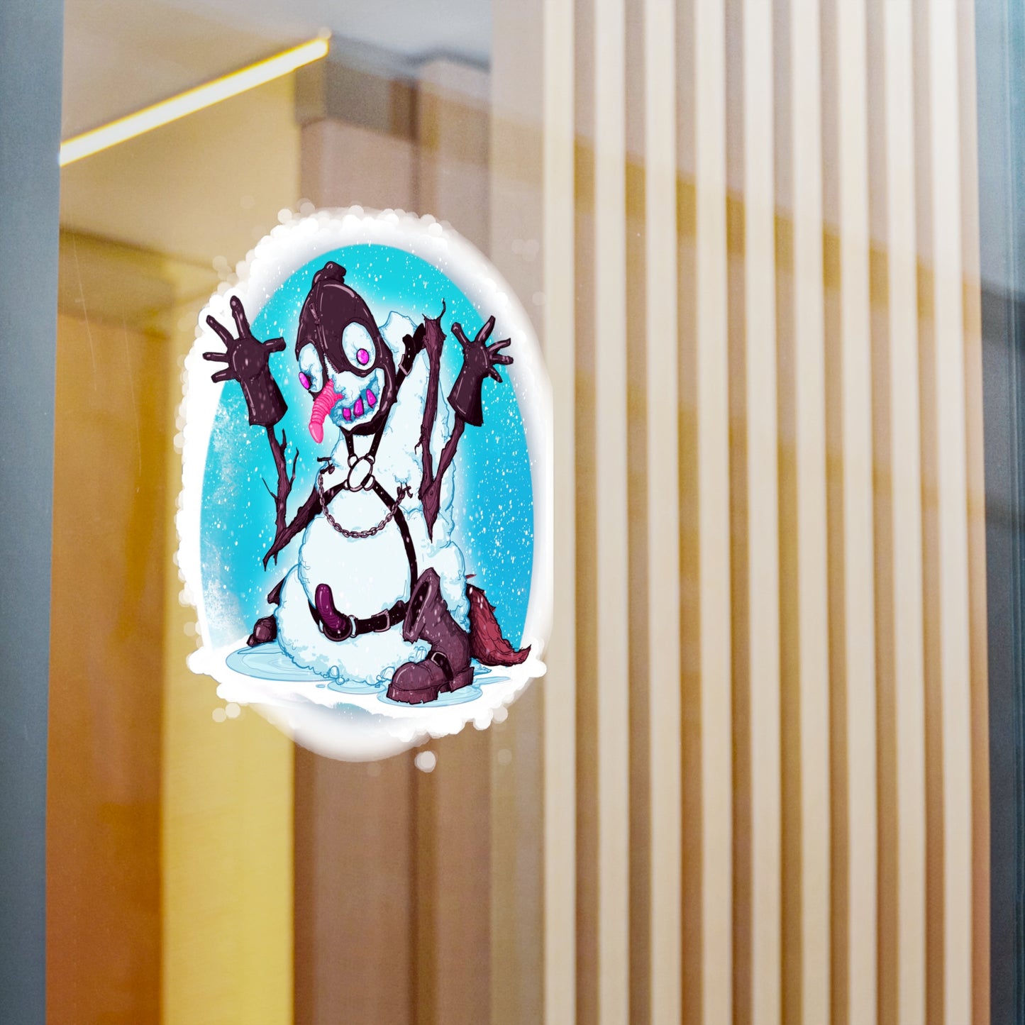 Kinky Snowman Kiss-Cut Vinyl Decal
