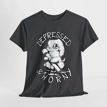 Depressed Bunny Unisex Heavy Cotton Tee