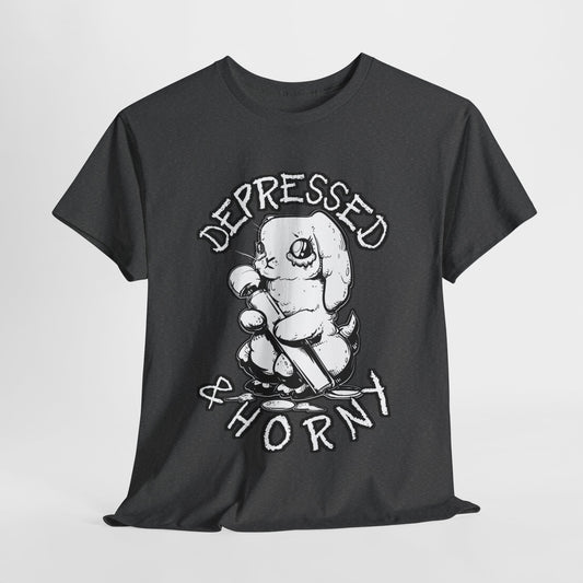 Depressed Bunny Unisex Heavy Cotton Tee