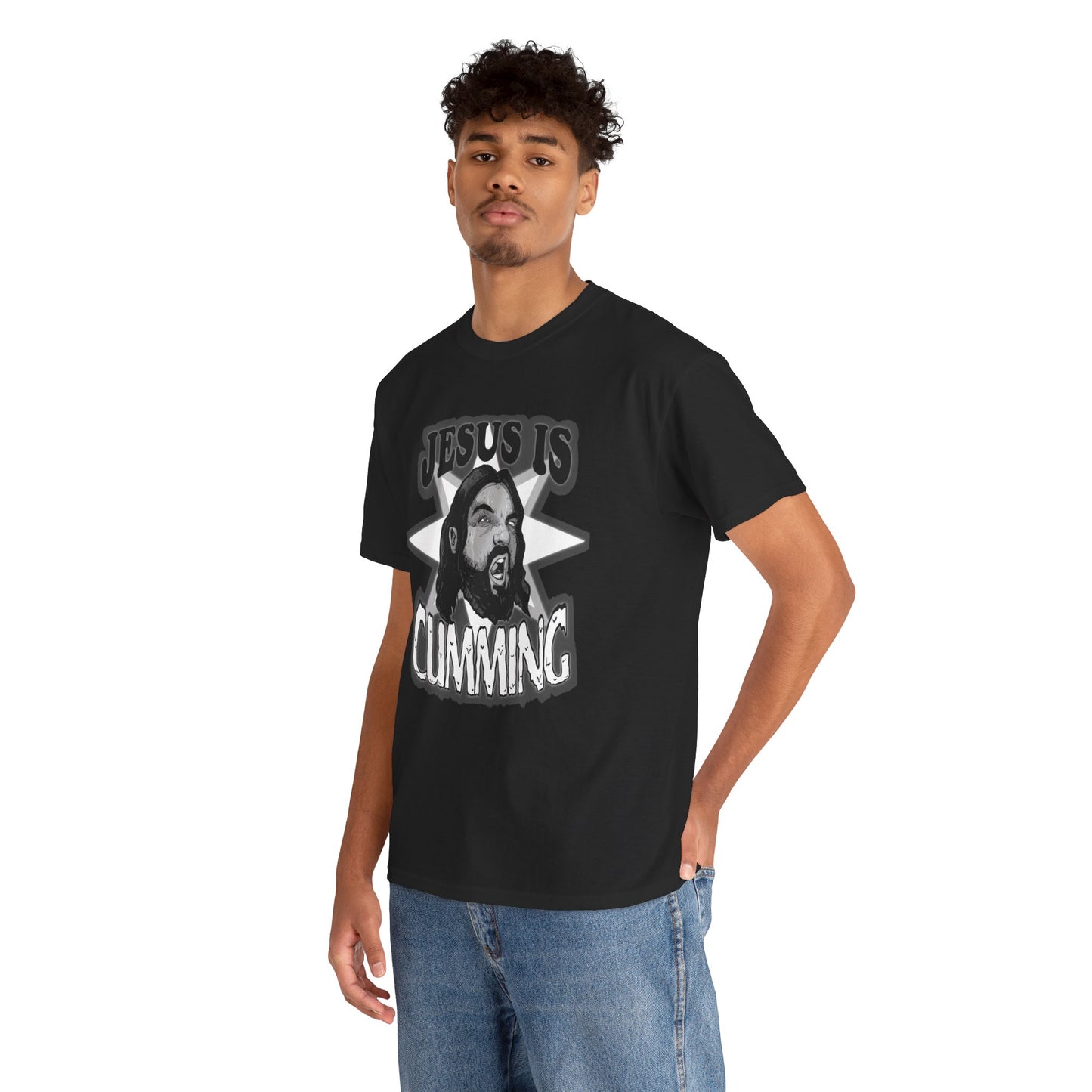 Jesus Is Cumming Unisex Heavy Cotton Tee