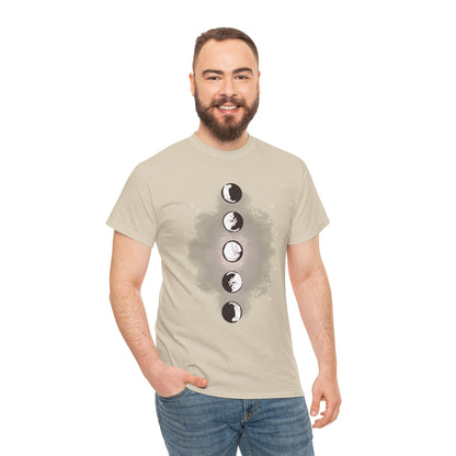 Cat Phases Unisex Heavy Cotton Tee