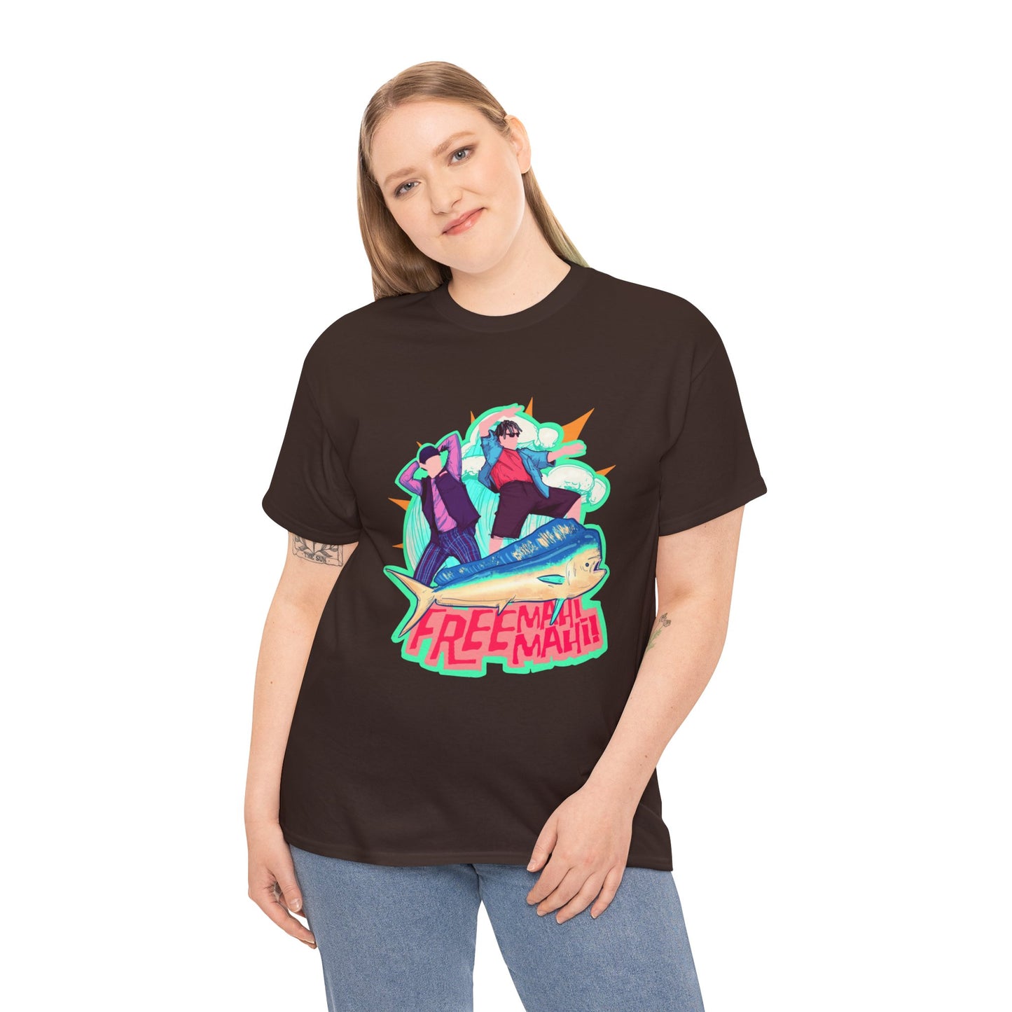 Free Mahi Mahi Unisex Heavy Cotton Tee