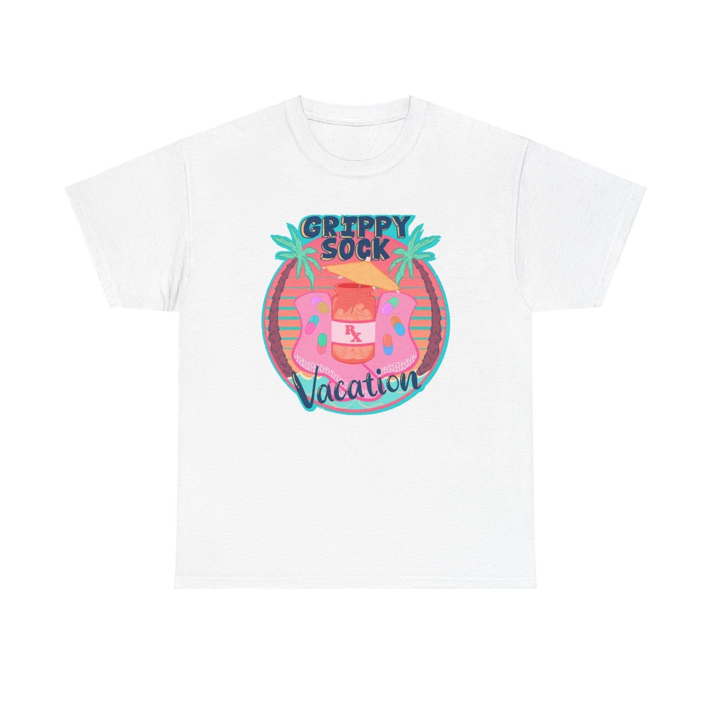 Grippy Sock Vacation Unisex Heavy Cotton Tee