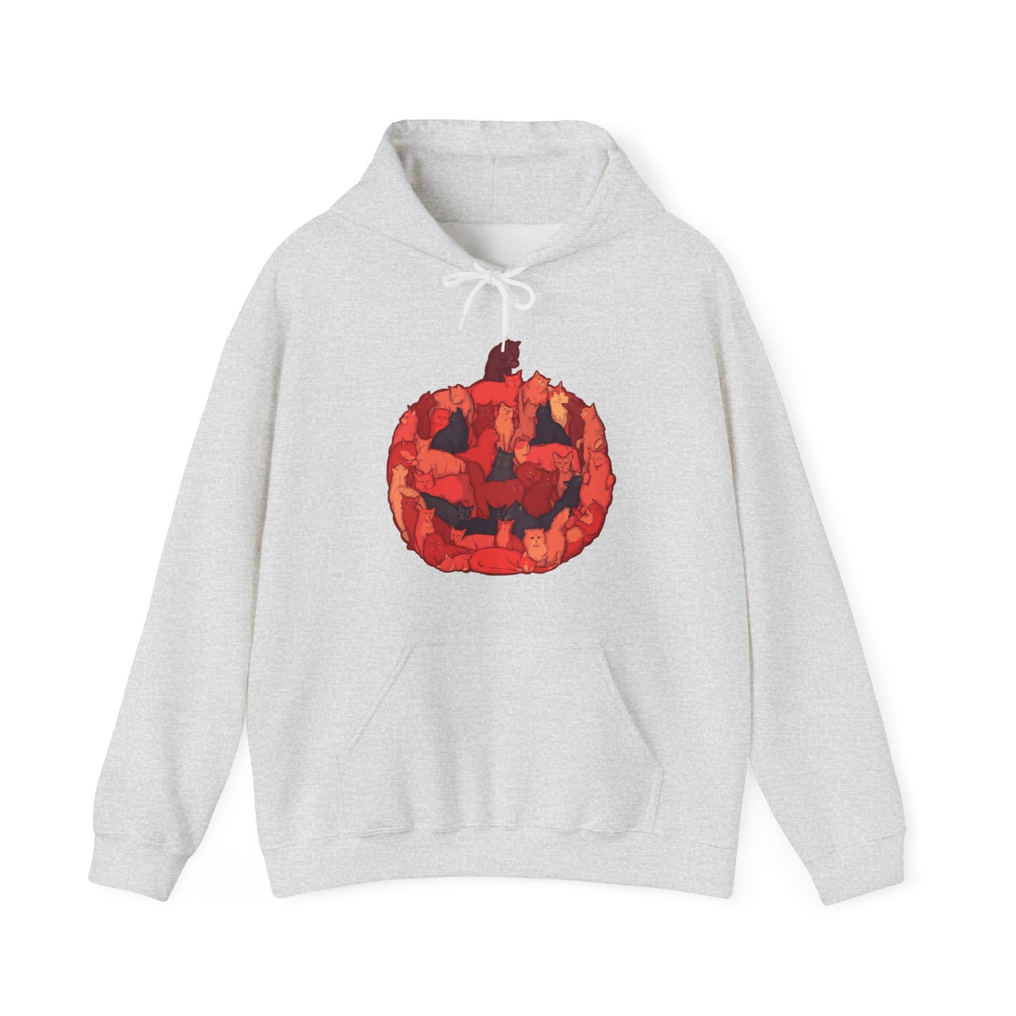 Meow-loween Unisex Heavy Blend Hooded Sweatshirt