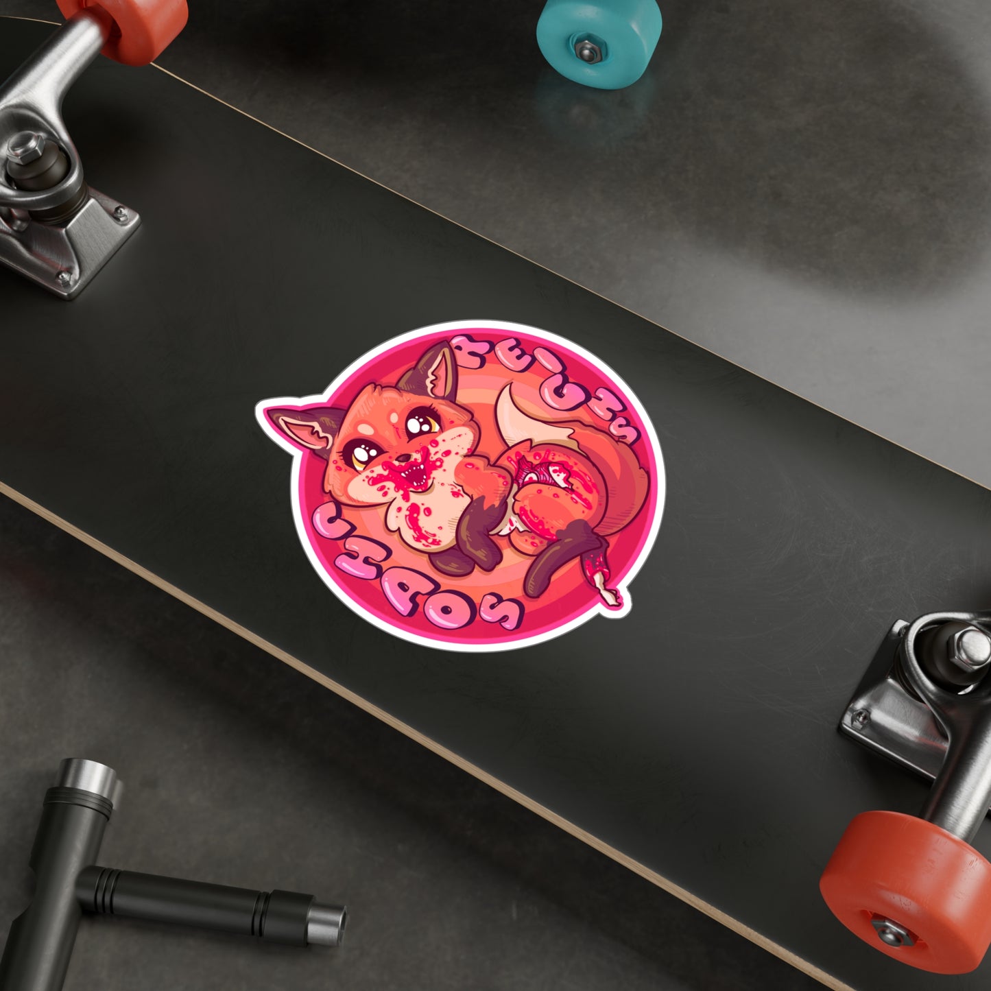 Chaos Reigns Kiss-Cut Vinyl Decal