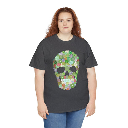 Succulent Skull Unisex Heavy Cotton Tee