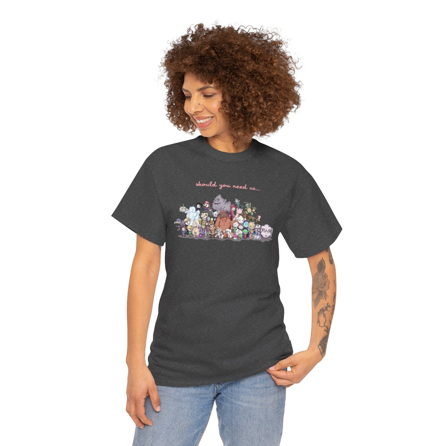 Should You Need Us Extended Unisex Heavy Cotton Tee