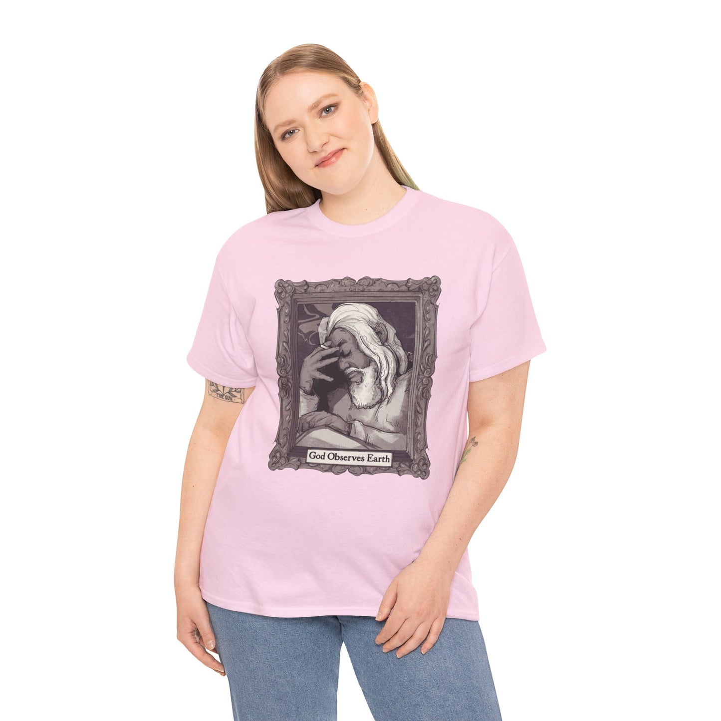 God Observes Earth Unisex Heavy Cotton Tee