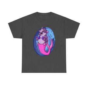 Mermaid Opossum Unisex Heavy Cotton Tee