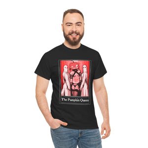 The Pumpkin Queen Tarot  (Front & Back Print) Unisex Heavy Cotton Tee