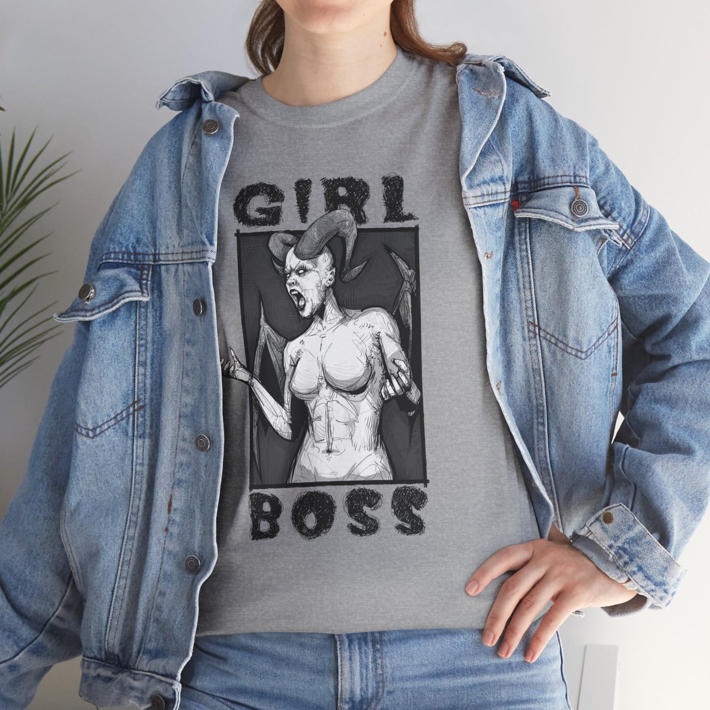 Girl Boss Unisex Heavy Cotton Tee